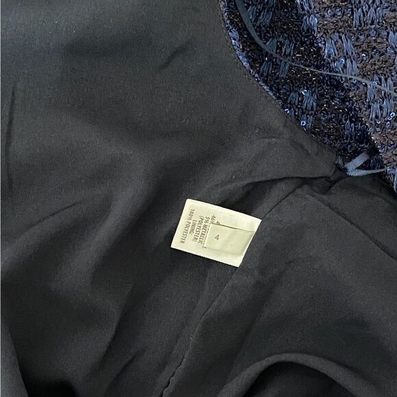 St. John Check Knit Sequin Dress size 4 - Picture 13 of 13